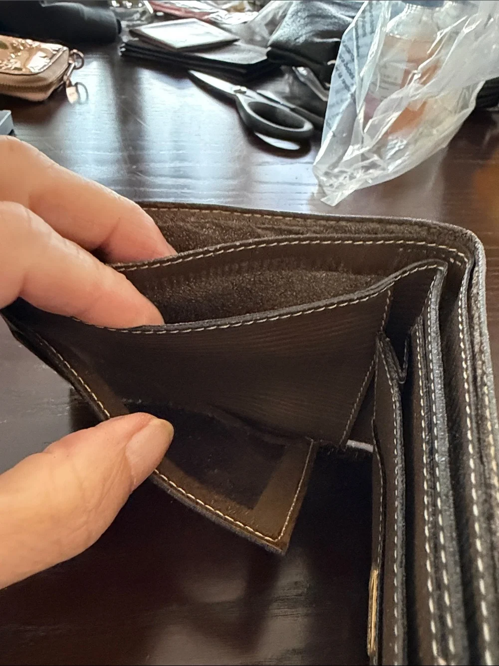 FENDI Brown Monogram Canvas Wallet - Slim Bi-Fold